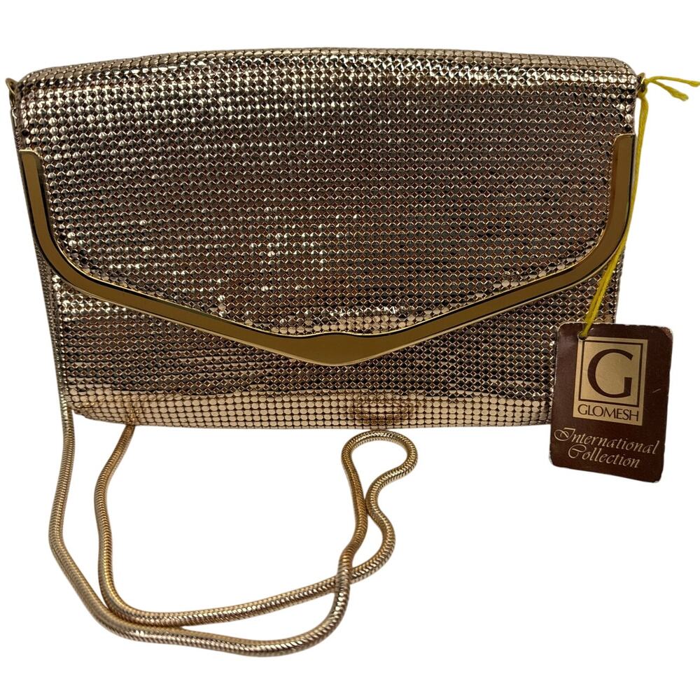 Glomesh International Collection Gold Evening Bag, New with tags, Vintage